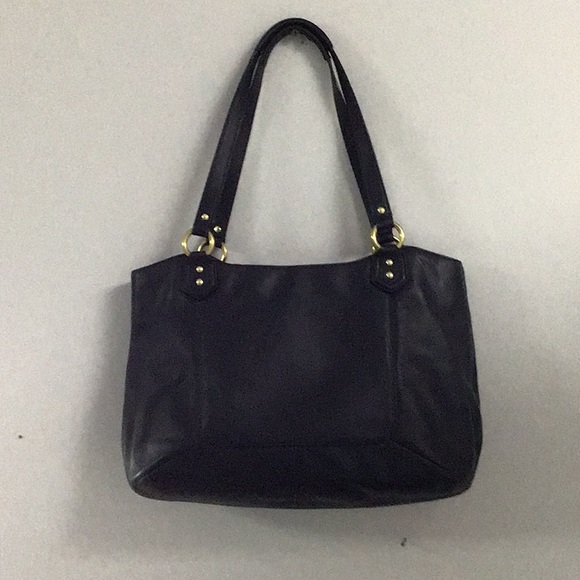 Coach Navy Leather handbag - Picture 4 of 10